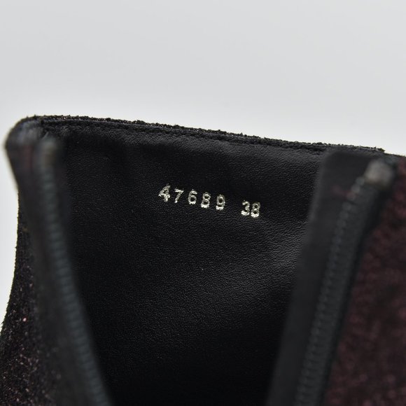 L.K. Bennett London Jourdan Sparkly Purple 'Loganberry' Block Heel Ankle Booties - Picture 5 of 16